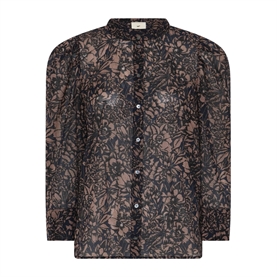 Heartmade Teras Skjorte, Rose Flower Print 